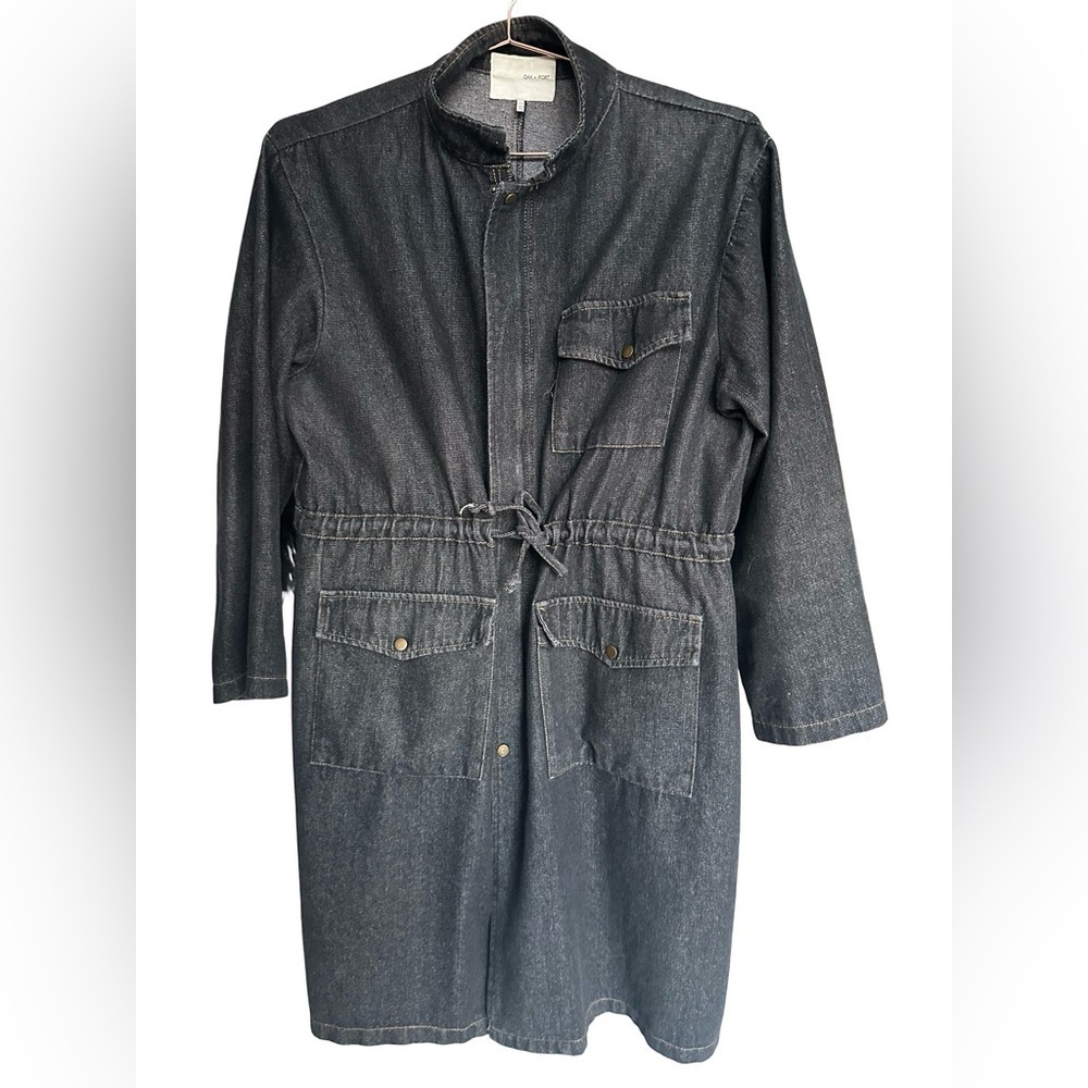 OAK + FORT Charcoal Military Field Jacket